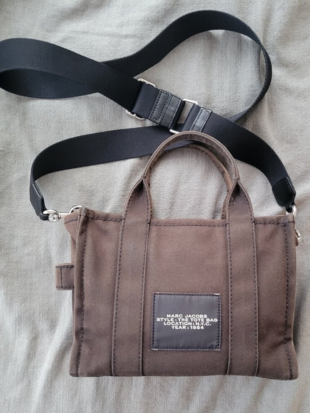 Marc Jacobs Black Canvas Tote: Size S - Picture 3 of 4